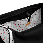 Daemon Luxury Speckled Diamonds Artica Blizzard Borsone duffle bag with all-over print and interior pocket on white background