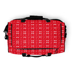 White all-over print duffle bag featuring frosted diamonds pattern from Daemon Luxury Venus collection.