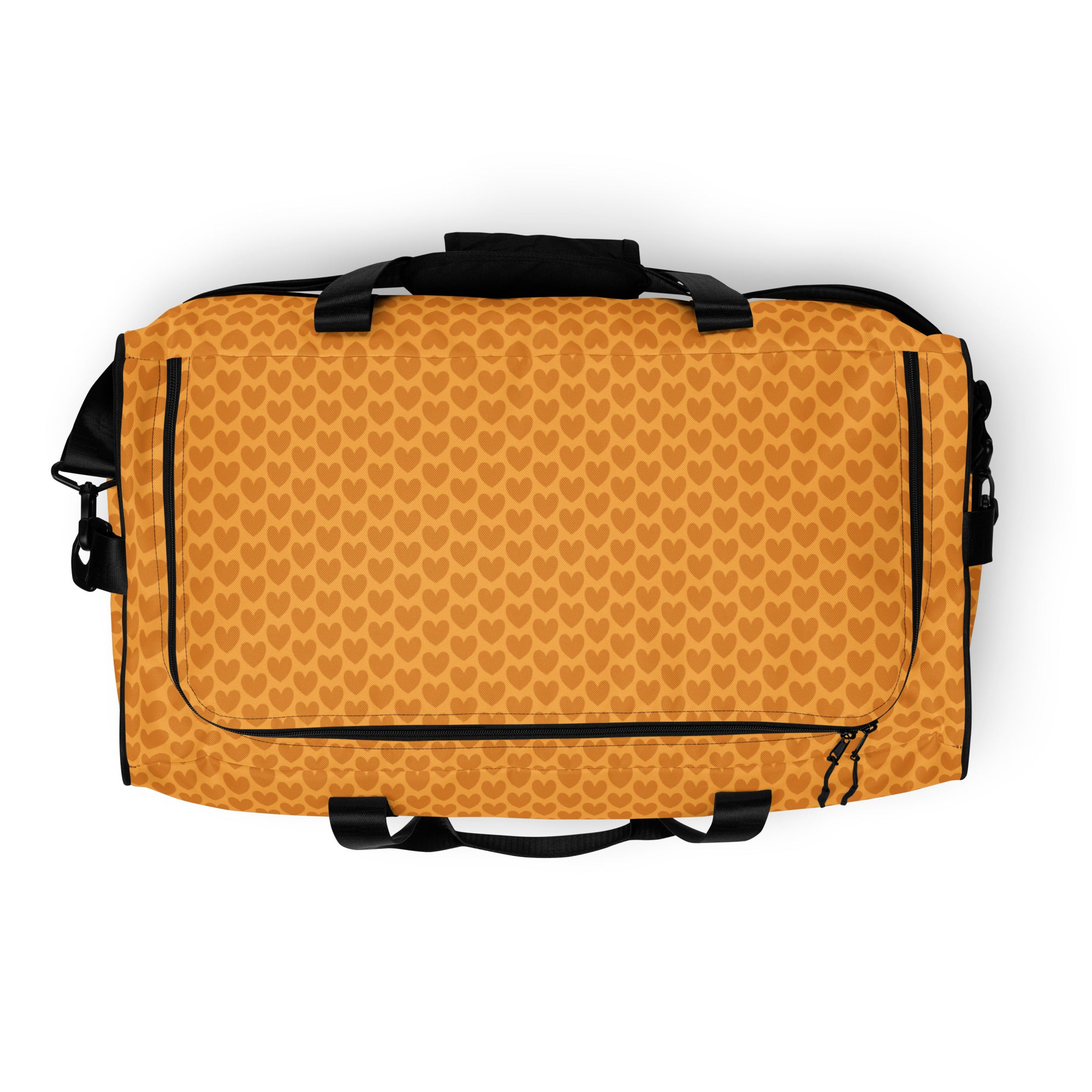 Heartfelt Artica Blizzard Lucciole Falo duffle bag by Daemon Luxury with all-over white print and durable design.