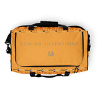 Daemon Luxury STF Bliss Lucciole Falo all-over-print duffle bag with white background and spacious design.