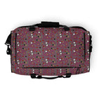Daemon Luxury Carnival Bay Picasso Mirrors all-over-print duffle bag with white top design, stylish travel accessory