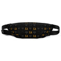 Daemon Frosted Diamonds Gold Tender fanny pack with all-over white print and gold accents, stylish and functional accessory.