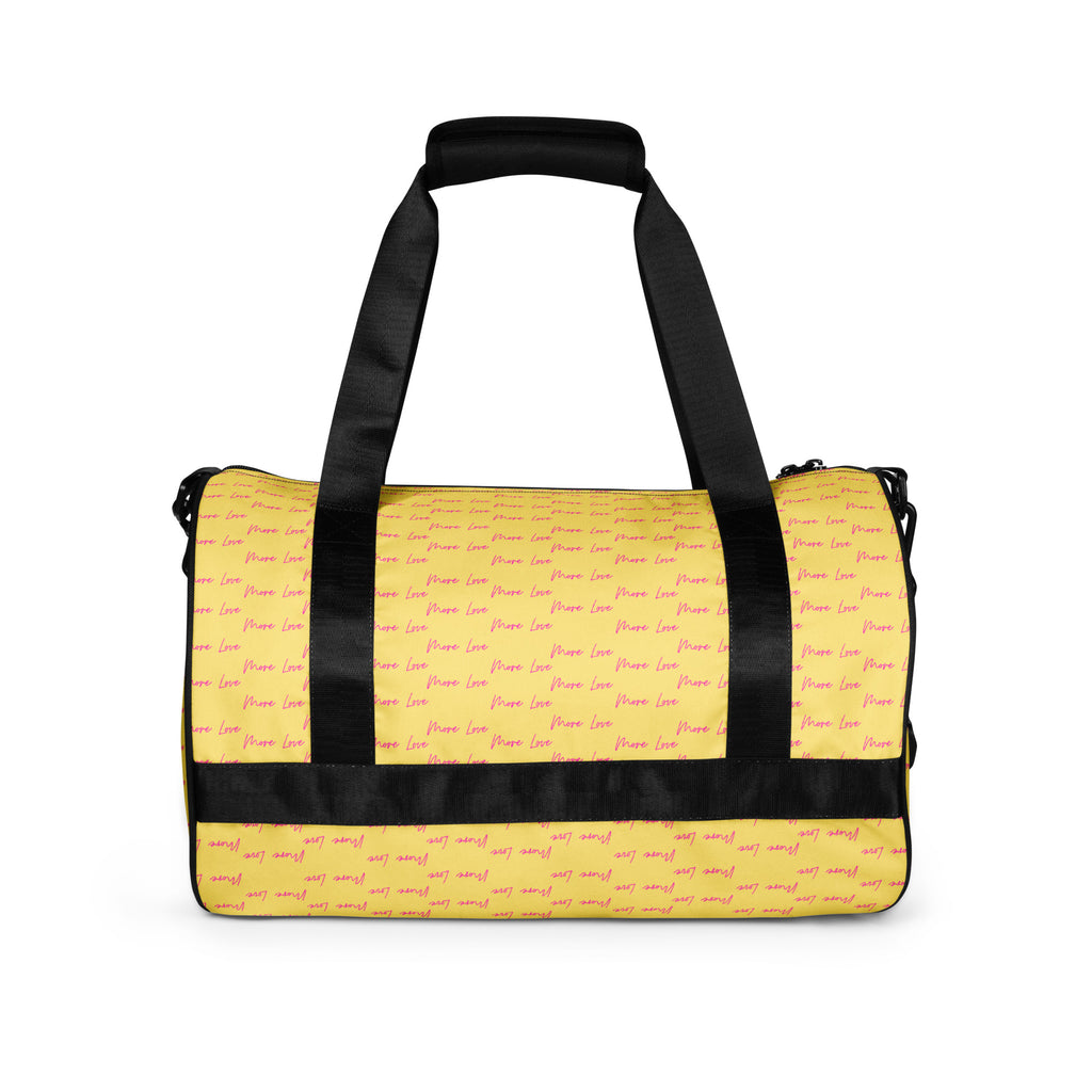 Daemon Luxury Pacifica Solar Butter Borsone Micro all-over-print gym bag with white background and vibrant design.