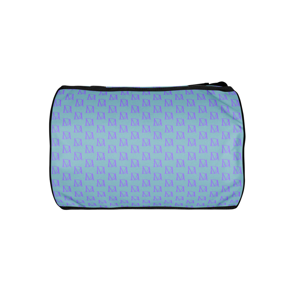 Daemon Luxury Pacifica Illusion oceanic hologram gym bag with all-over print and white bottom, showcasing vibrant, reflective design.