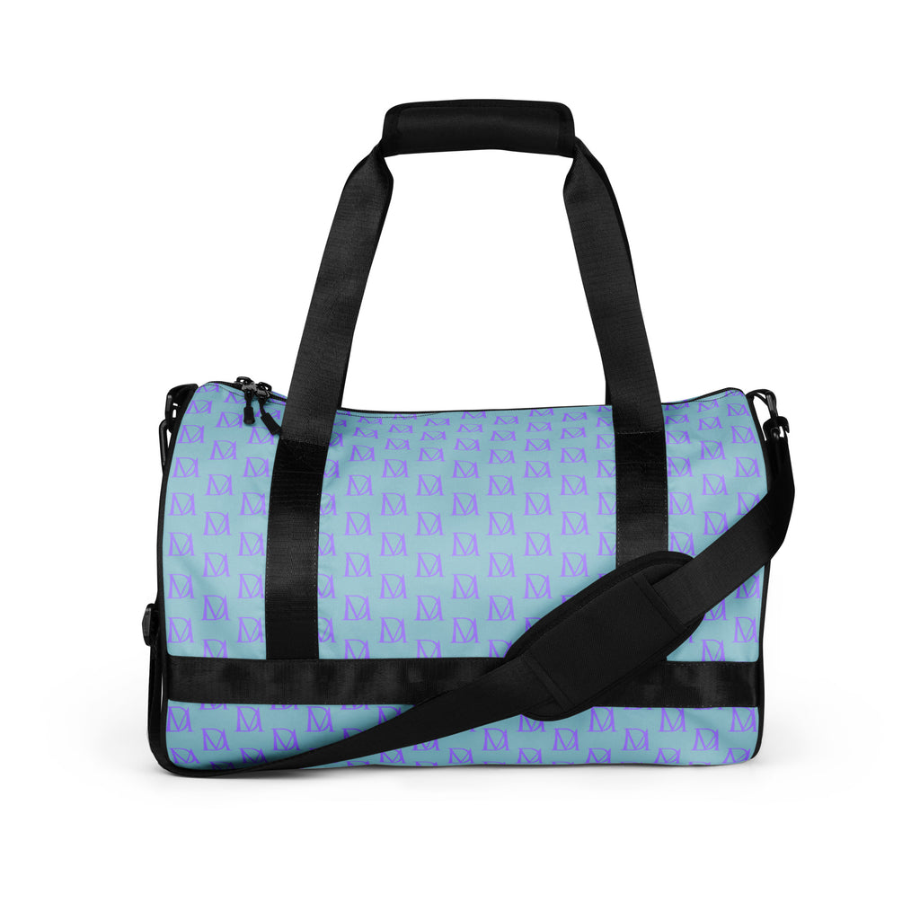 Daemon Luxury Pacifica Illusion oceanic hologram gym bag with all-over print and white front design.