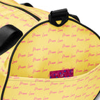 Daemon Luxury Pacifica Solar Butter Borsone Micro gym bag with all-over print in white, lightweight and spacious for workout gear.