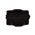 Daemon Luxury Speckled Diamonds NEMESIS Borsone Micro gym bag with all-over white and black diamond print on fabric.