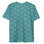 Daemon Luxury Pacifico Duringo Relay men's white crew neck T-shirt with all-over print on the back.