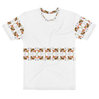 Daemon Luxury Honeybee Shores Premio il Man men's white crew neck T-shirt with all-over print design.