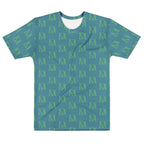 White men's crew neck T-shirt with all-over Pacifico Duringo Relay Premio il Man print by Daemon Luxury.