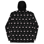 Daemon Gloomy Runners Intel men's windbreaker with all-over black print, lightweight and stylish for casual wear.