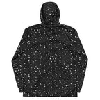 Daemon Luxury Florette Rebirth Stealth Era men's black windbreaker with all-over floral print and lightweight design.