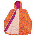 Daemon Luxury Picasso Mirrors Solar Magenta men's windbreaker with all-over print, featuring vibrant magenta and white design.