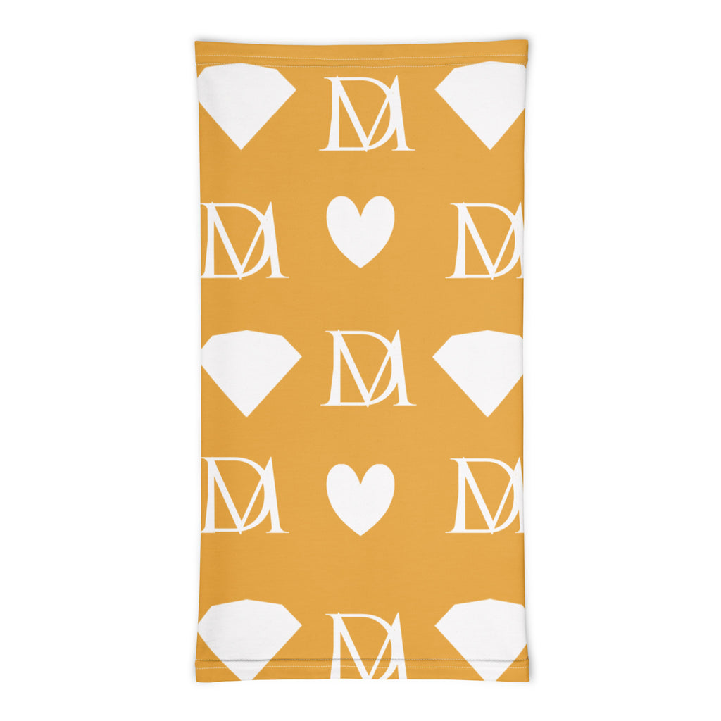 Daemon Frosted Diamonds Tarmin Honeybees neck gaiter with all-over white diamond print, versatile and stylish face covering.