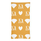 Daemon Frosted Diamonds Tarmin Honeybees neck gaiter with all-over white diamond print, versatile and stylish face covering.