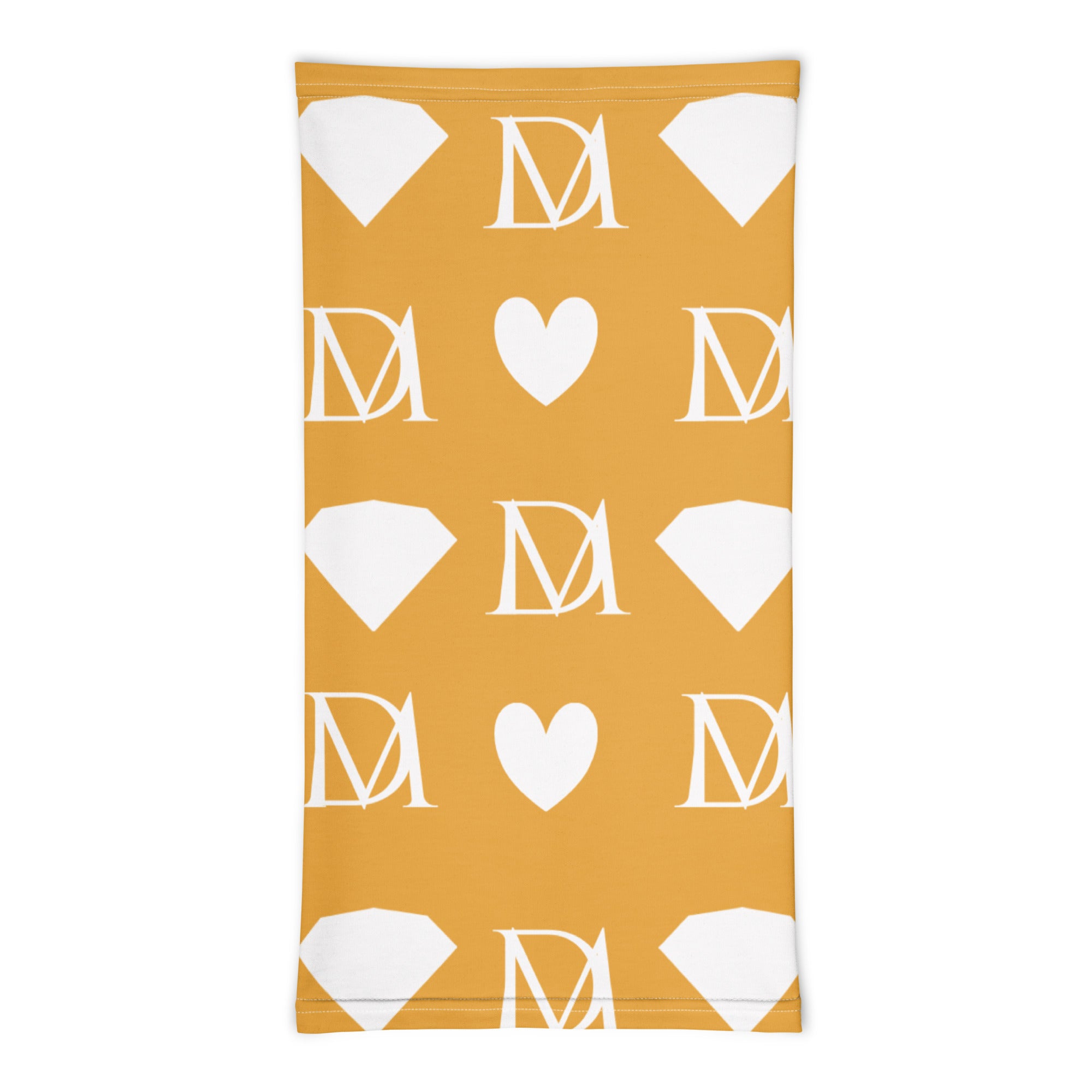 Daemon Frosted Diamonds Tarmin Honeybees neck gaiter with all-over white diamond print, versatile and stylish face covering.