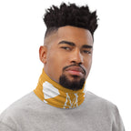Daemon Frosted Diamonds Tarmin Honeybees neck gaiter with all-over white diamond and honeybee print, versatile and breathable accessory.