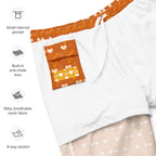 Daemon Luxury Gloomy Runner Honey swim trunks with all-over print, recycled fabric, casual fit, and vibrant design.