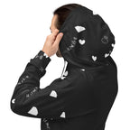 Daemon Luxury Florette Rebirth honeybee less unisex hoodie with all-over recycled print on white background
