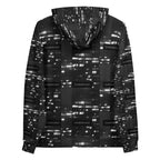 Recycled white unisex hoodie by Daemon Luxury with all-over print and hood, casual and stylish for everyday wear.