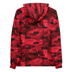 Recycled white unisex hoodie featuring Twelfth Night theme by Daemon Luxury with all-over print and hood design.