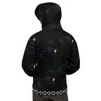 White Daemon Luxury Nightcrawler Coordinate hoodie with all-over print, featuring a unisex recycled fabric design and hood.
