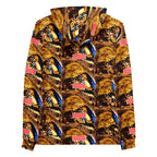 Daemon Luxury Serpentine Nicaragua all-over-print recycled unisex hoodie with white background and hood, casual streetwear style