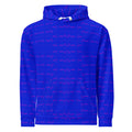 Daemon Luxury ELECTRICA Picasso Mirrors unisex hoodie with all-over recycled print, white front, casual and stylish.