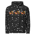 Unisex white Felpa Cappucio hoodie with all-over honeybee and floral print from Daemon Luxury's Florette Rebirth collection.