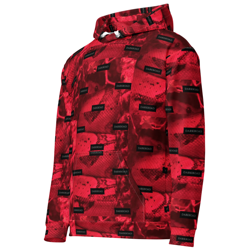 Unisex white Twelfth Night hoodie with all-over print by Daemon Luxury, featuring a comfortable hood and stylish design.