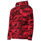 Unisex white Twelfth Night hoodie with all-over print by Daemon Luxury, featuring a comfortable hood and stylish design.