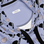 Recycled white unisex hoodie with Gloomy Runners Lavished Valentino all-over print by Daemon, featuring a hood and casual fit.