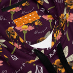 Daemon Luxury Honeybee Shores Gardena Dusk unisex hoodie with all-over print, recycled fabric, white color, and hooded design.