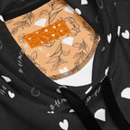 Daemon Luxury Florette Rebirth Honeybee Bliss unisex hooded sweatshirt with all-over floral and bee print on white recycled fabric