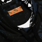 White Daemon Luxury Nightcrawler Coordinate unisex hoodie with all-over printed design and hood, made from recycled materials.