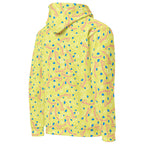 Daemon Luxury Picasso Mirrors Moonstar unisex hoodie with all-over recycled print, white fabric, showing the back view.