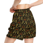Daemon Luxury Sun Glow California Pantolocini all-over recycled mesh shorts in white, unisex design with vibrant print details.