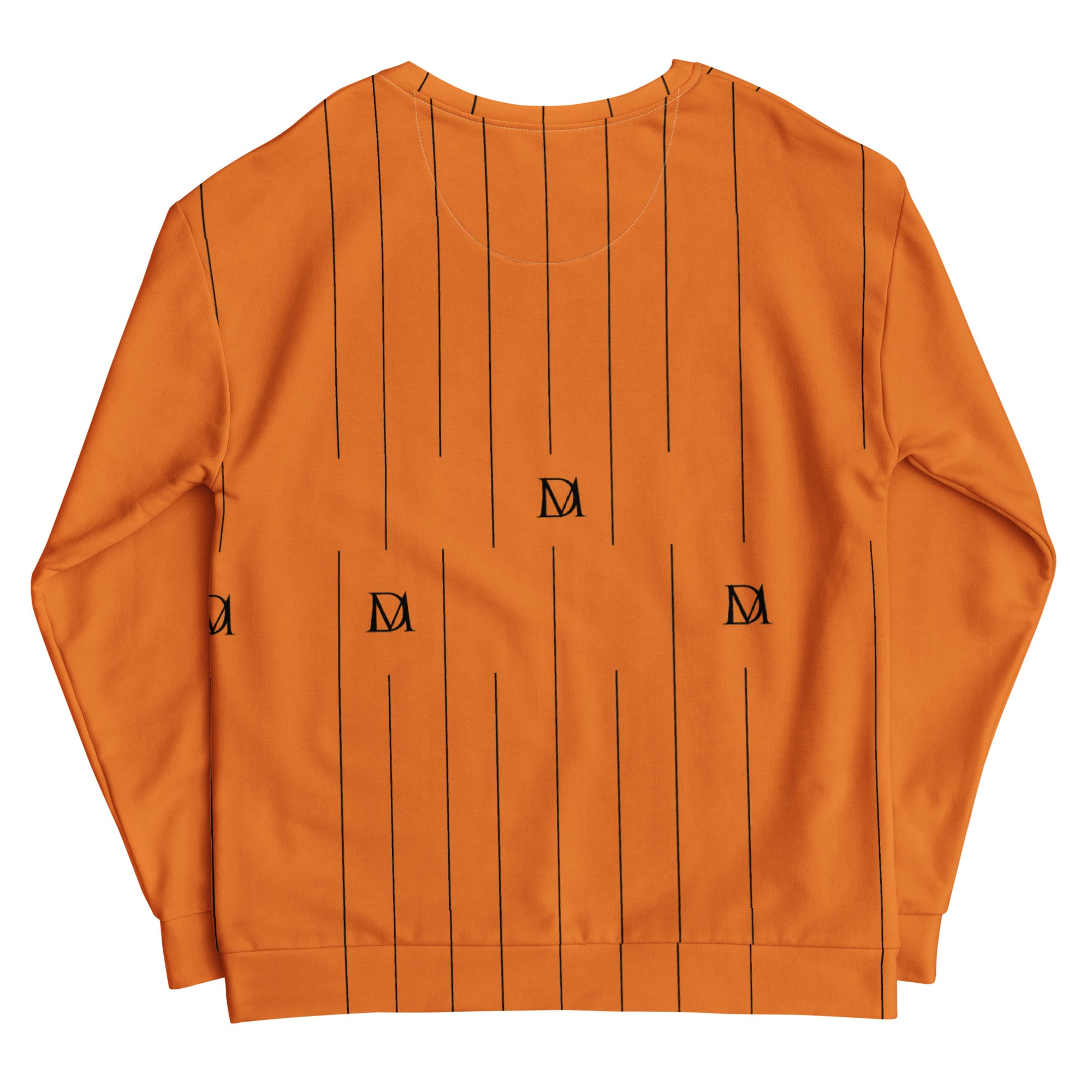 Unisex white Daemon TIGRE DE LA NOCHE printed recycled sweatshirt with all-over tiger design on the back.