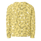 White Daemon Luxury Florette Rebirth Full Moon unisex recycled sweatshirt with all-over moon and floral print on the back.