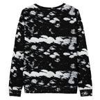 Recycled white unisex Felpa sweatshirt with all-over Serpentine Columbiana Puma’s Return print by Daemon Luxury.