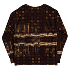 White Daemon Luxury Nightfather Luv unisex hoodie with all-over print featuring Cannibal Winters artwork on the back.