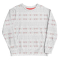 White Daemon Frosted Diamonds Blissful Replay unisex recycled sweatshirt with all-over diamond print and casual fit.