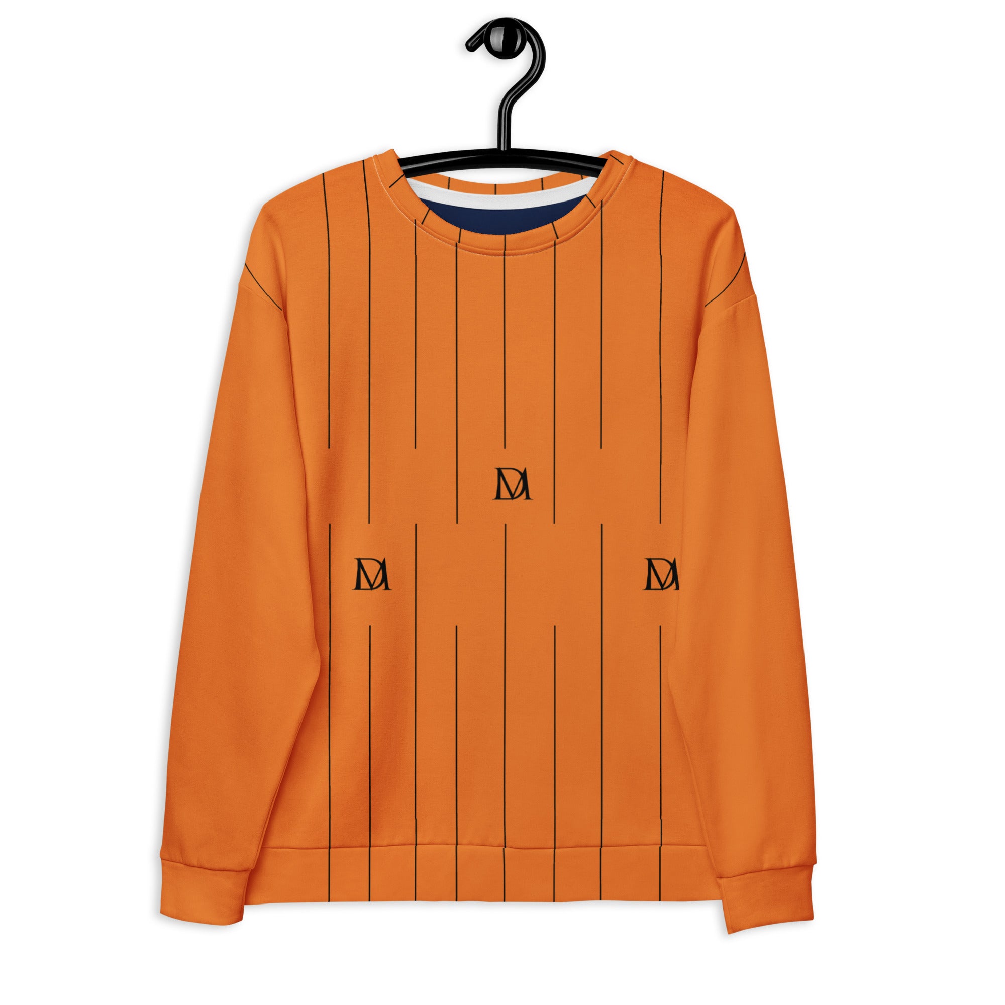 White Daemon TIGRE DE LA NOCHE unisex fleece sweatshirt with all-over tiger print design, made from recycled materials.