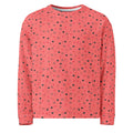 Daemon Speckled Diamonds Blanco Nero unisex recycled sweatshirt with all-over print, white front design and comfortable fit.