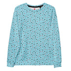 Unisex white recycled Felpa sweatshirt featuring all-over speckled diamond print by Daemon Luxury.