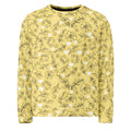 Daemon Luxury Florette Rebirth Full Moon unisex recycled sweatshirt with all-over print on white fabric.