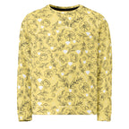 Daemon Luxury Florette Rebirth Full Moon unisex recycled sweatshirt with all-over print on white fabric.