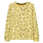 White Daemon Luxury Florette Rebirth Full Moon unisex sweatshirt with all-over print and recycled fabric details.