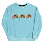 White Daemon Luxury Honeybee Smoothie Skyberries all-over-print recycled unisex sweatshirt front view