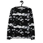 All-over print Daemon Luxury Serpentine Columbiana Puma’s Return Felpa sweatshirt in white, recycled unisex sweatshirt front view